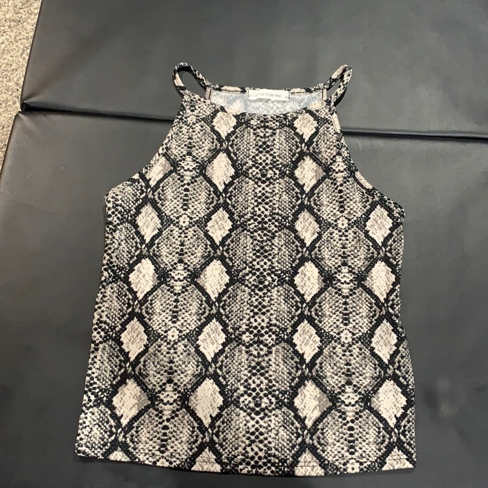 Snake Skin Style Tank Top